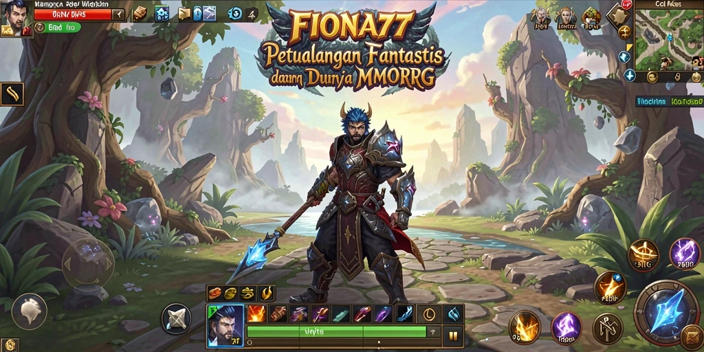 Menampilkan aksi pertarungan seru di dunia fantasi FIONA77.