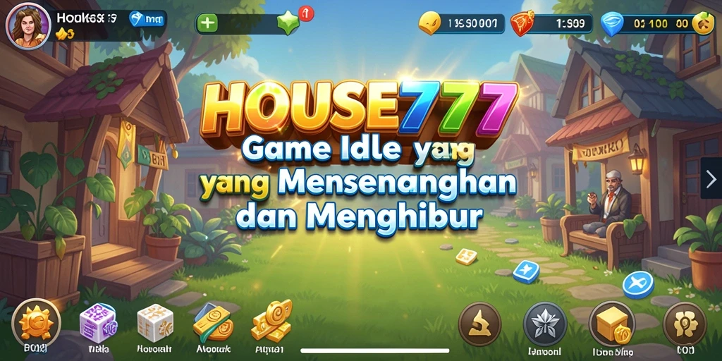 Tampilan gameplay HOUSE777 yang menarik dalam mode Idle.