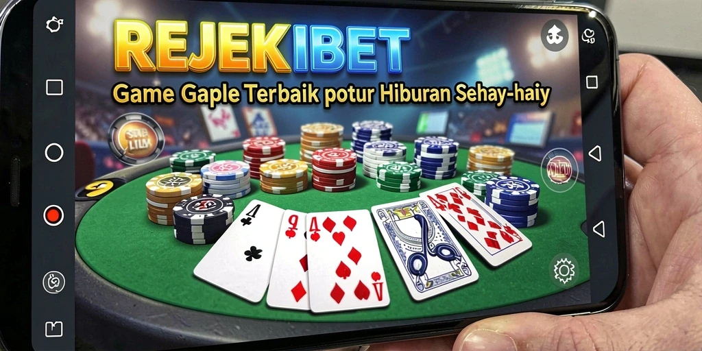 Screenshot gameplay seru REJEKIBET menampilkan suasana Gaple yang menarik.