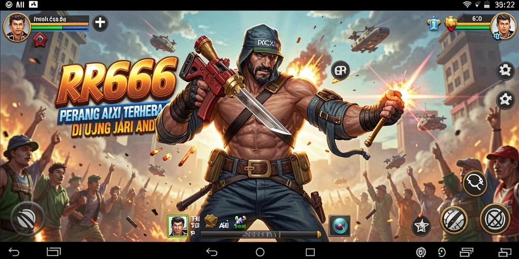 Tampilan aksi seru dalam gameplay RR666 yang memukau.