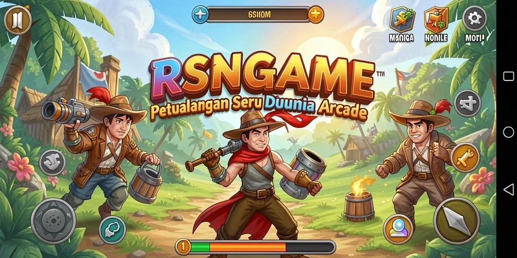 Tampilan gameplay seru dalam RSNGAME, menyuguhkan momen-momen mendebarkan.